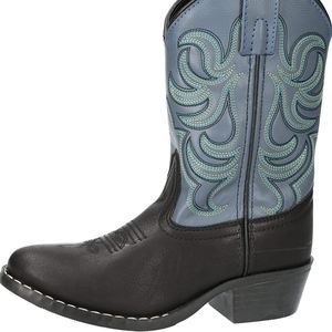 Smoky Boys Black/Blue Monterey Western Boots